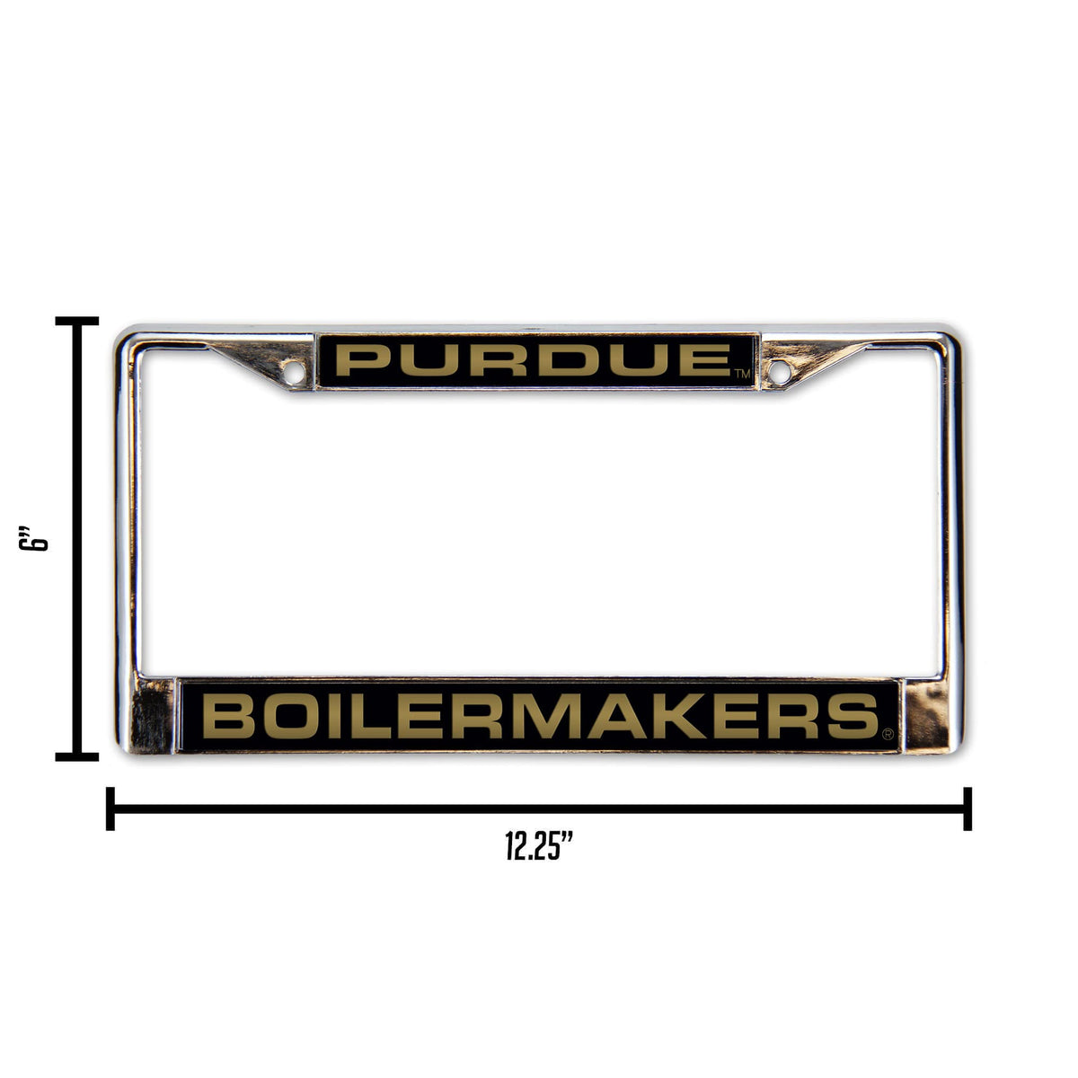 Purdue FCL Chrome Laser License Frame