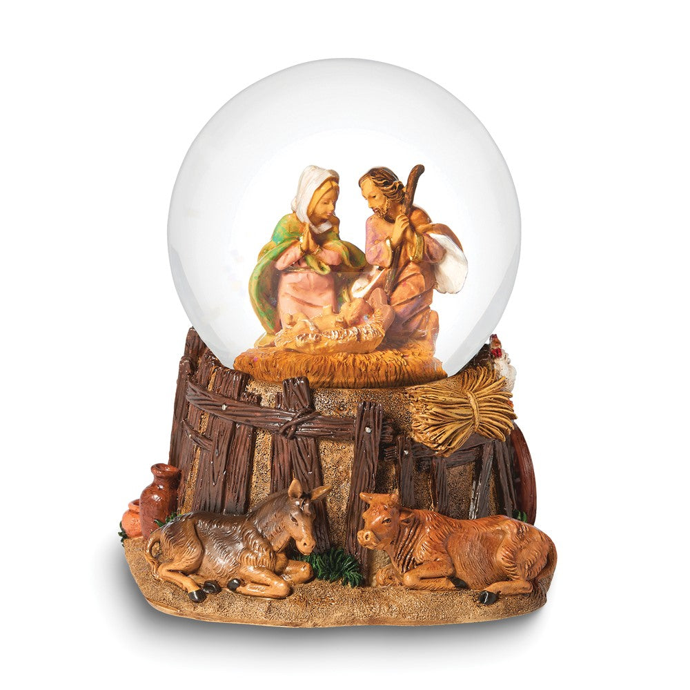 Fontanini Nativity Musical (Plays O Holy Night) Water Globe