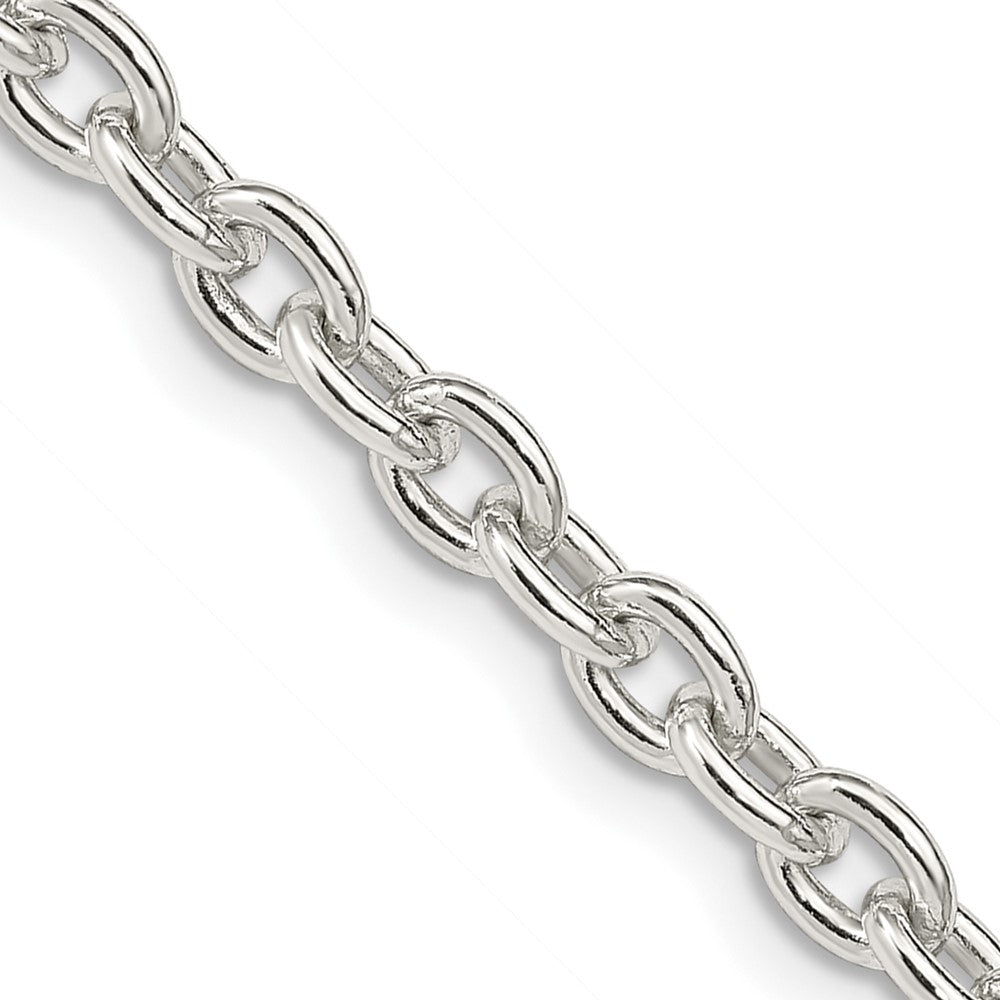 Sterling Silver 4.5mm Cable Chain 30 Inches