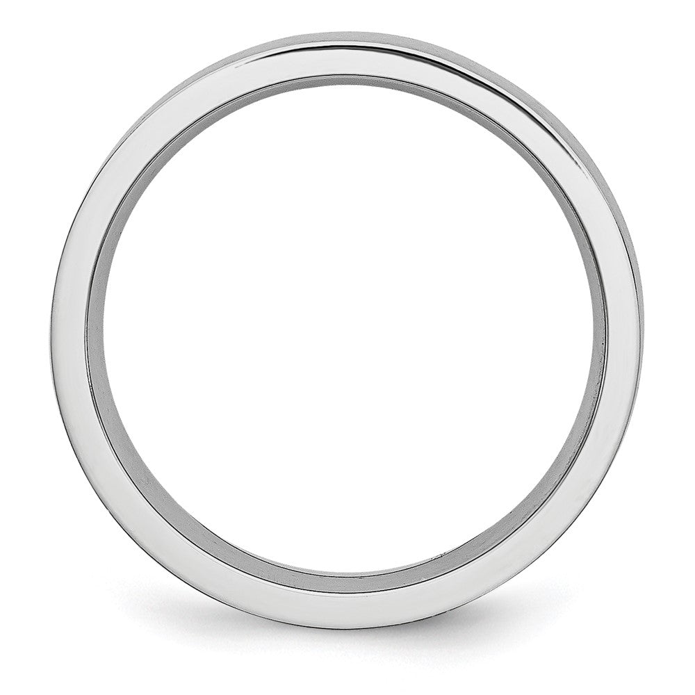 Cobalt Flat Satin 6mm Band Size - 10