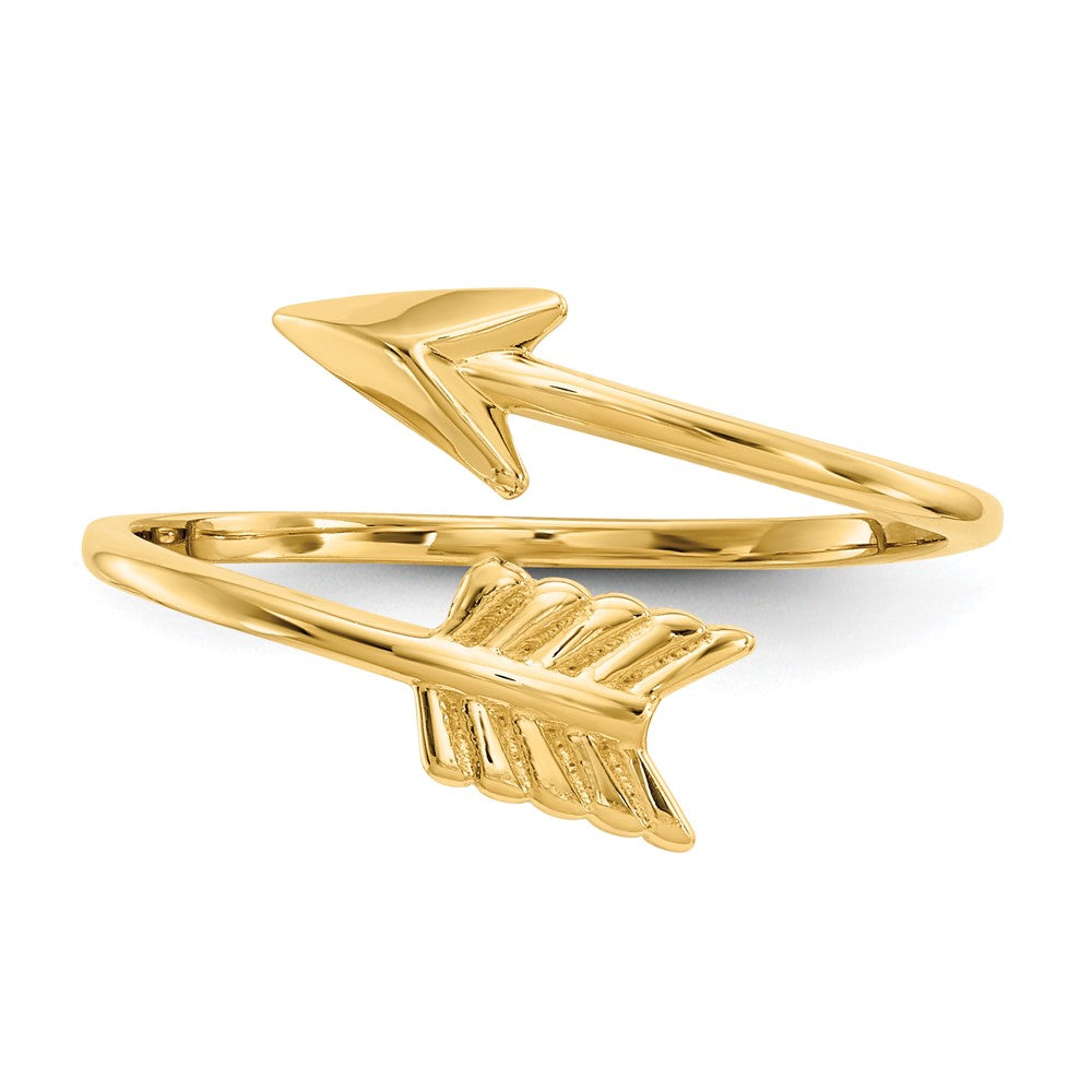 14K Polished Arrow Ring Size 7