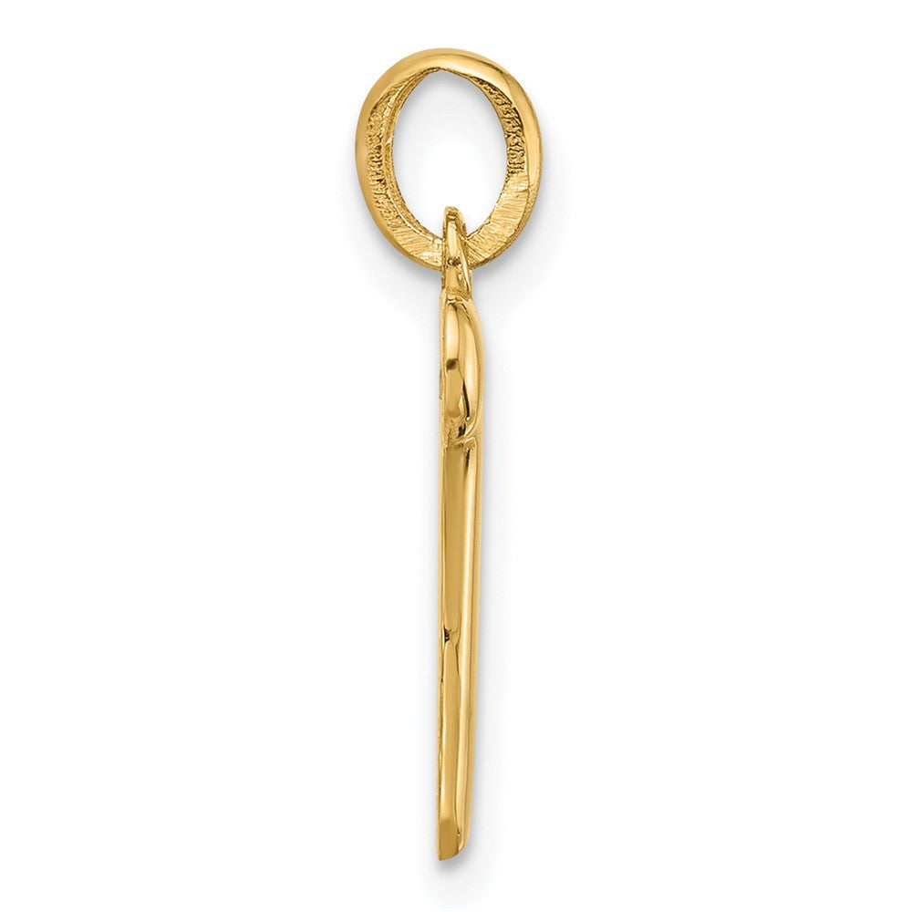 14k Yellow Gold Fancy Letter T