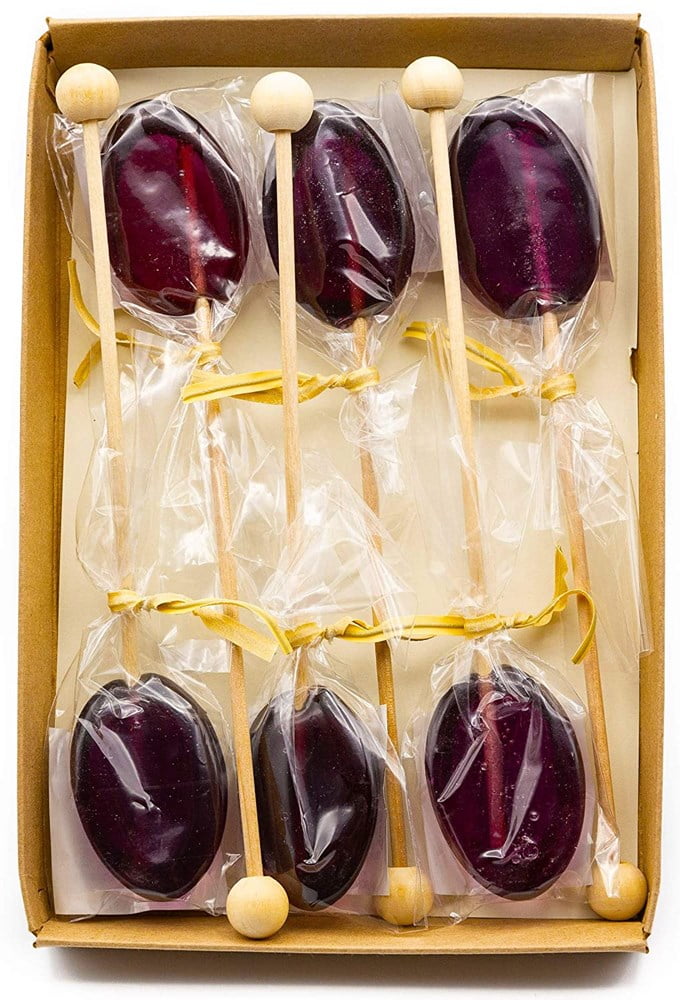 Hand Made in USA Flavored Honey On Wooden Stirrer Gift Pack (6 Count)