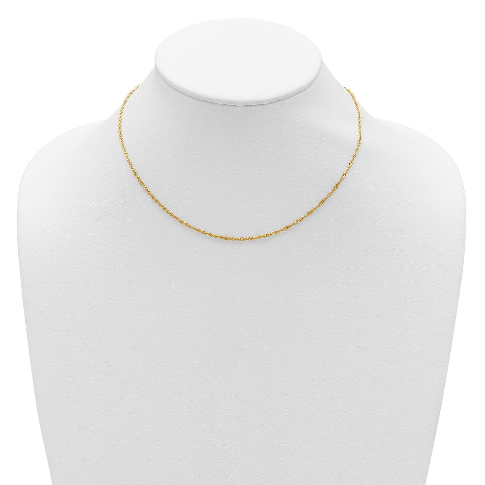 10k 1.7mm Singapore 1in+1in Adjustable Chain
