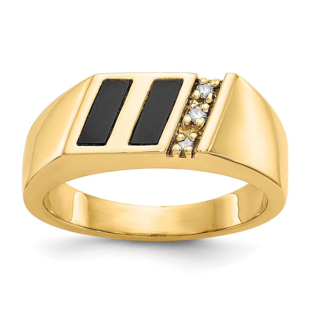 10K Yellow Gold AA Dia Ring