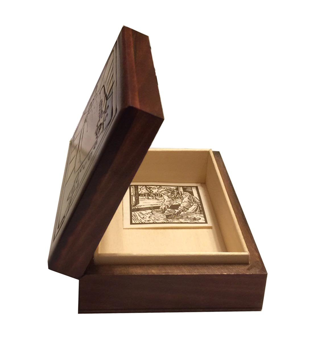 Praying Hands Handcrafted Carved Painted Wooden Keepsake Box QGM16154