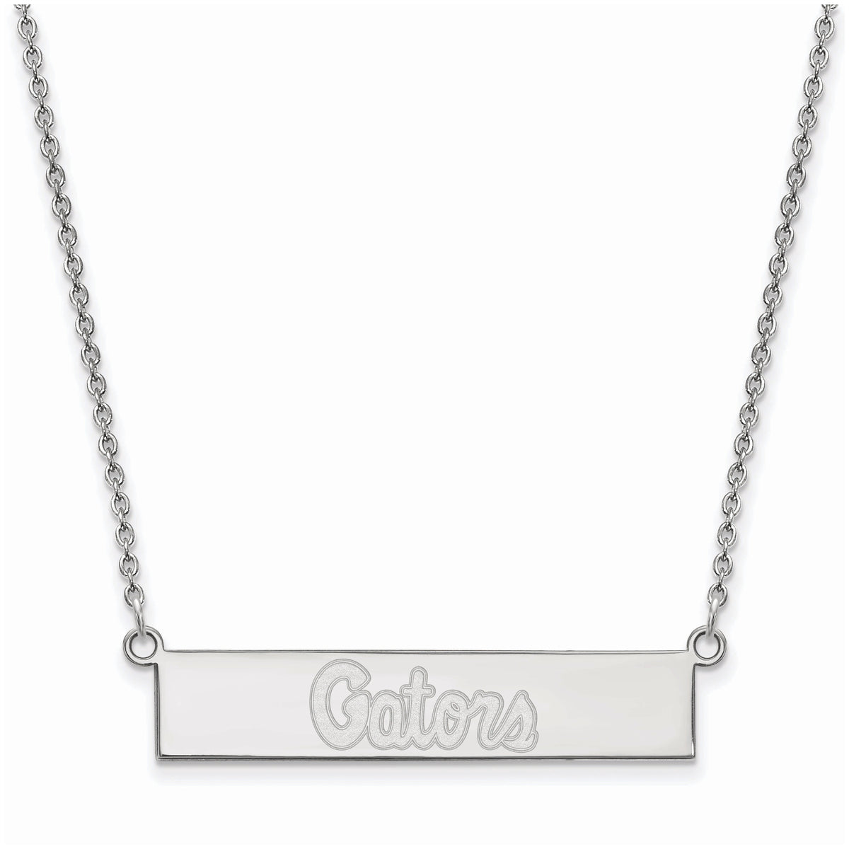 Women's Florida Gators Sterling Silver Small Bar Necklace