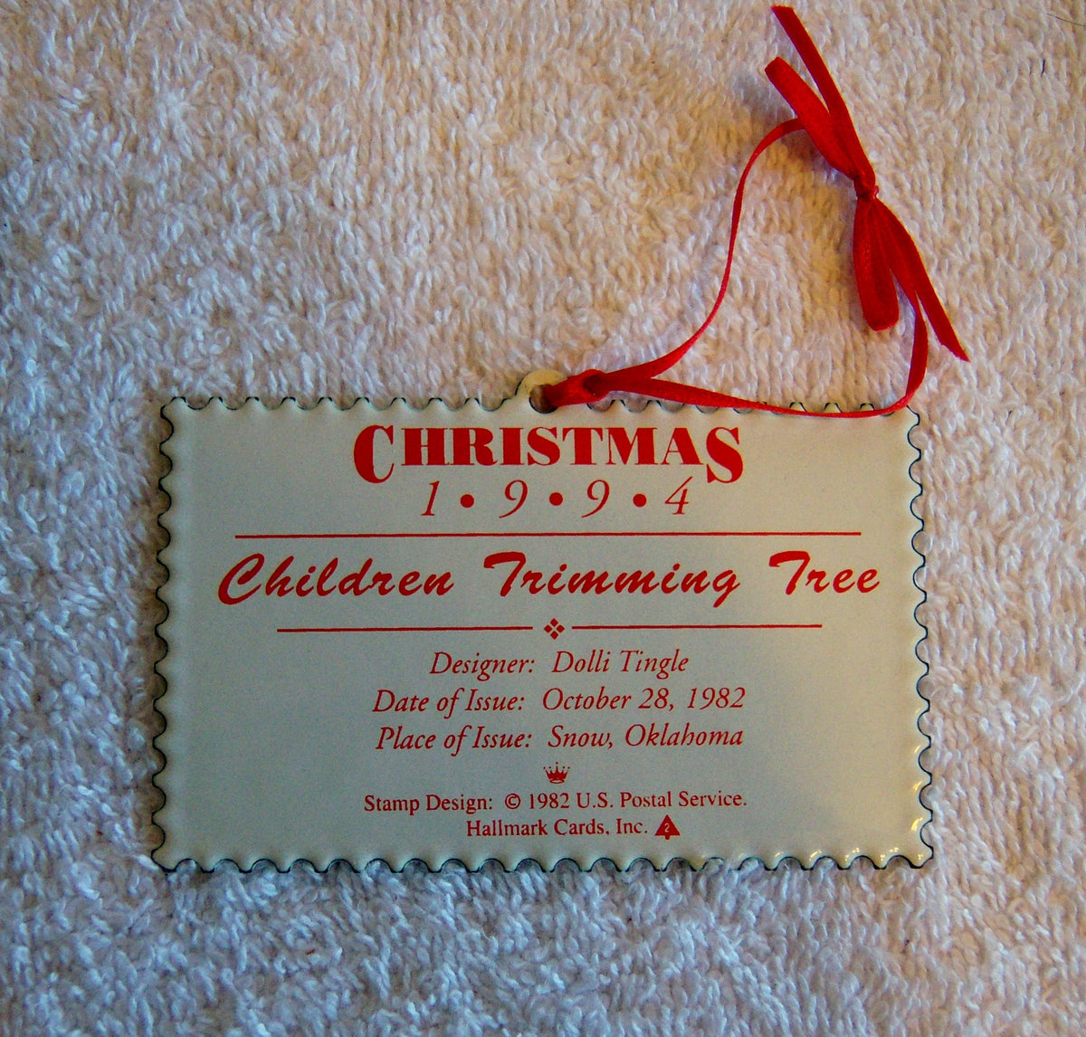 Hallmark Ornament: 1994 U.S. Christmas Stamps | QX5206