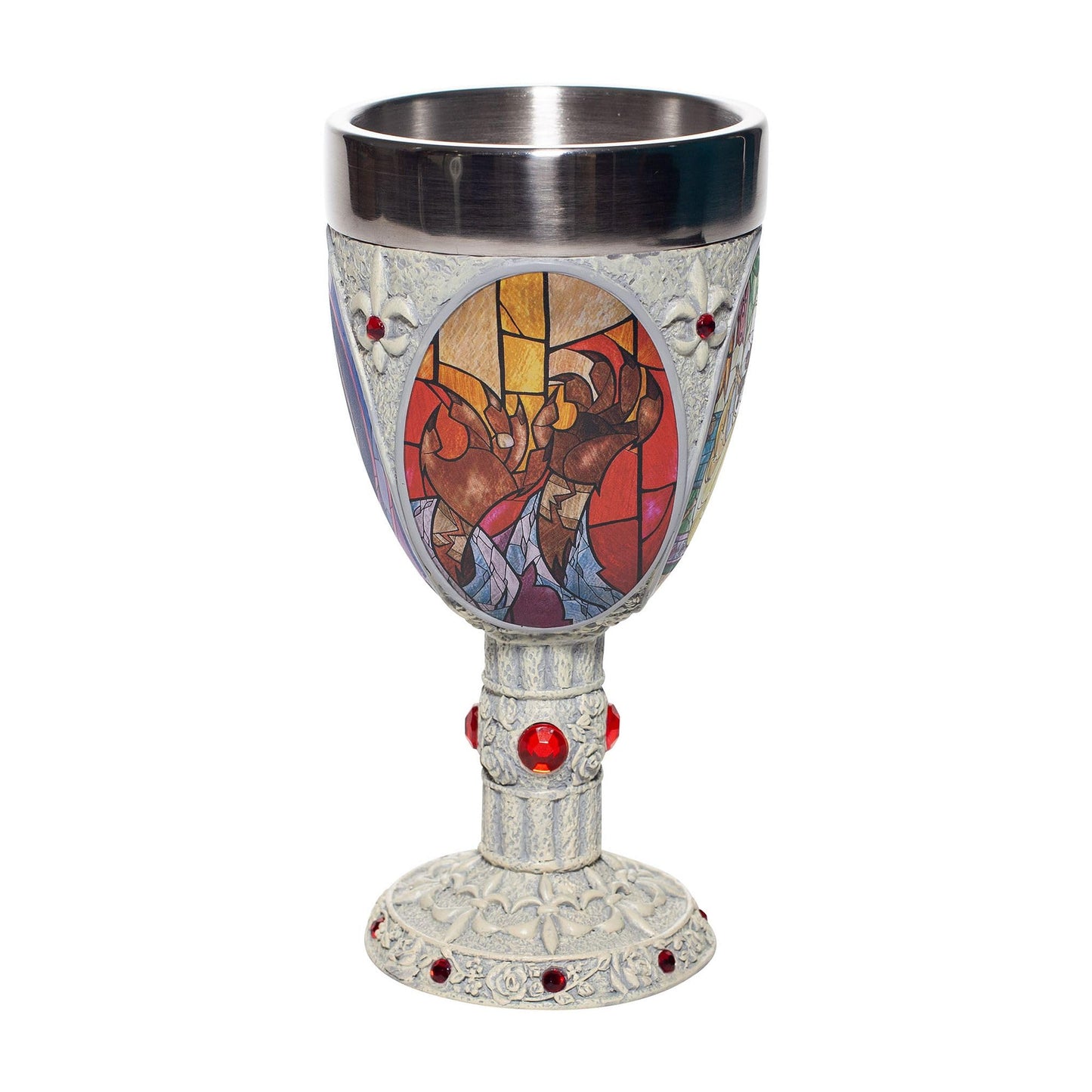 Enesco Disney Showcase Beauty and the Beast Chalice 7in H