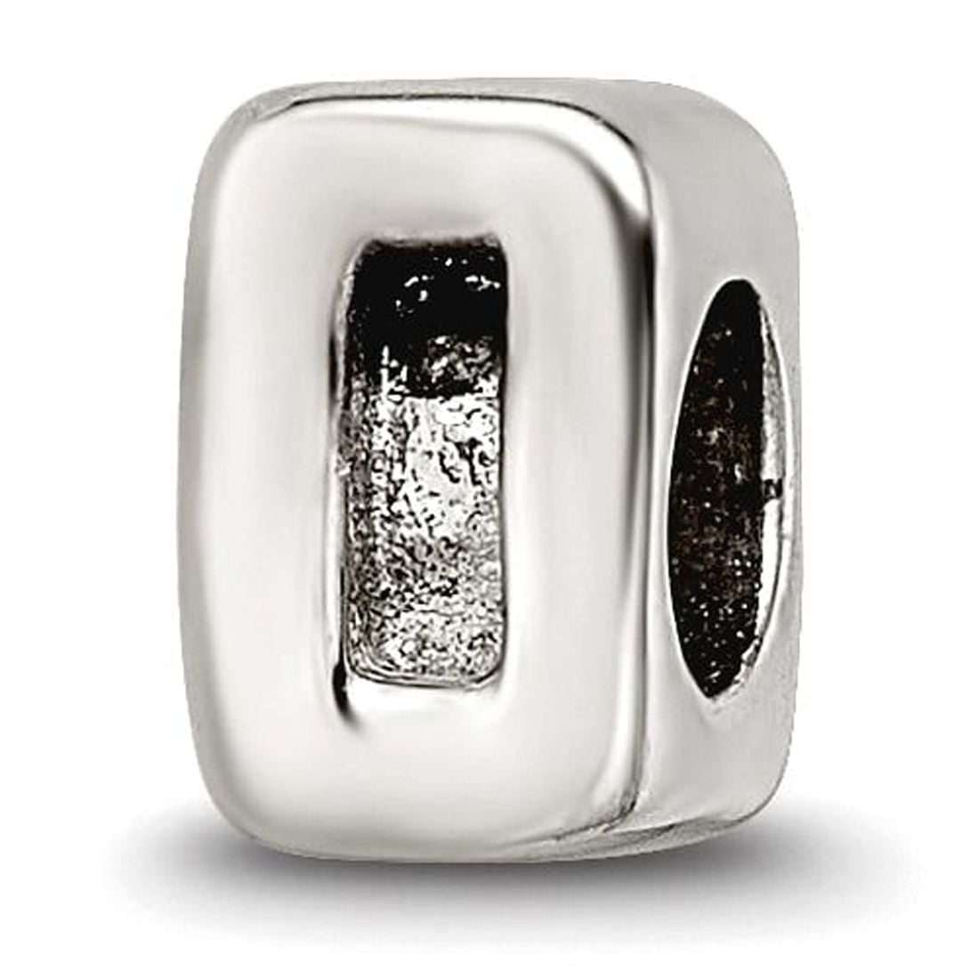 925 Sterling Silver Polished Reflections Teen Sport game Number 0 Bead Charm Pendant Necklace 6.36x4.55mm Wide -  Jewelr