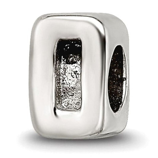 925 Sterling Silver Polished Reflections Teen Sport game Number 0 Bead Charm Pendant Necklace 6.36x4.55mm Wide -  Jewelr