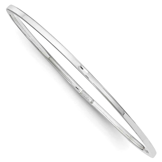 Primal Silver Sterling Silver 2mm Fancy Slip-on Bangle Bracelet