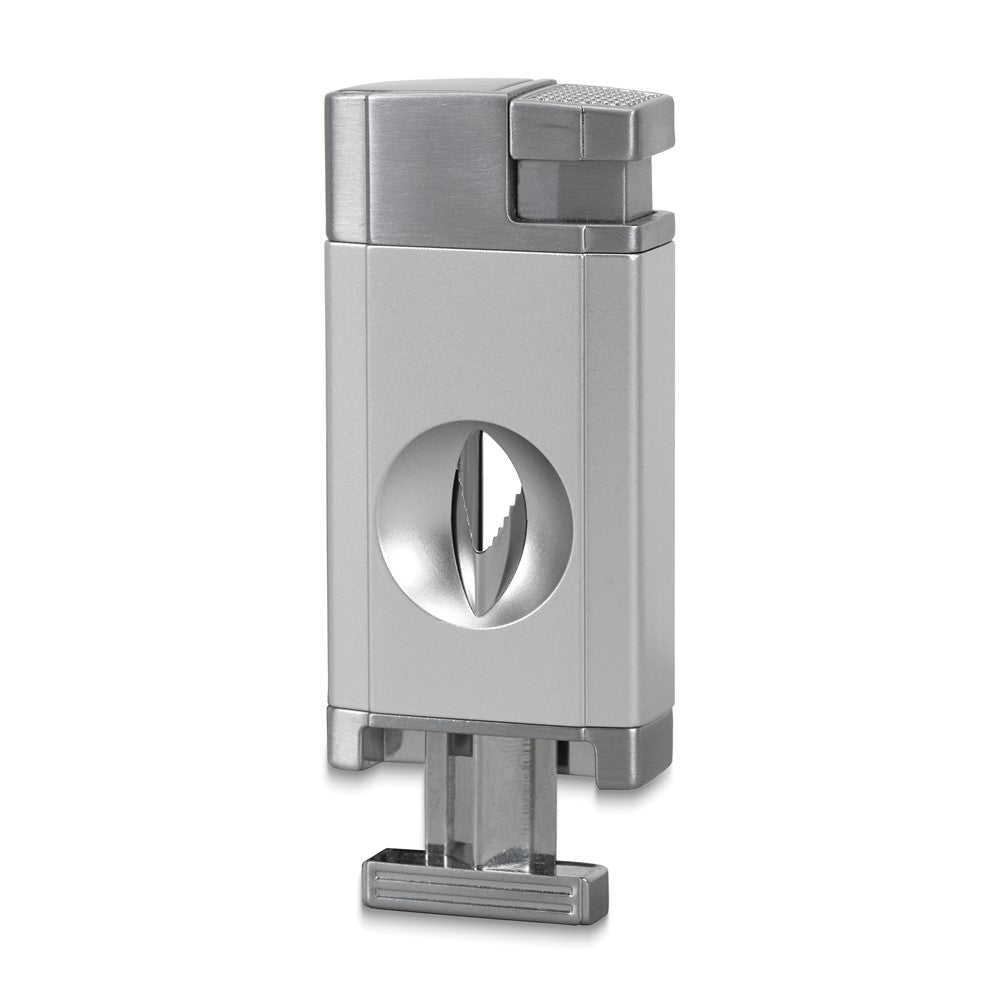 Vertigo Saber Chrome Double Torch Flame with Slide Out V Cutter