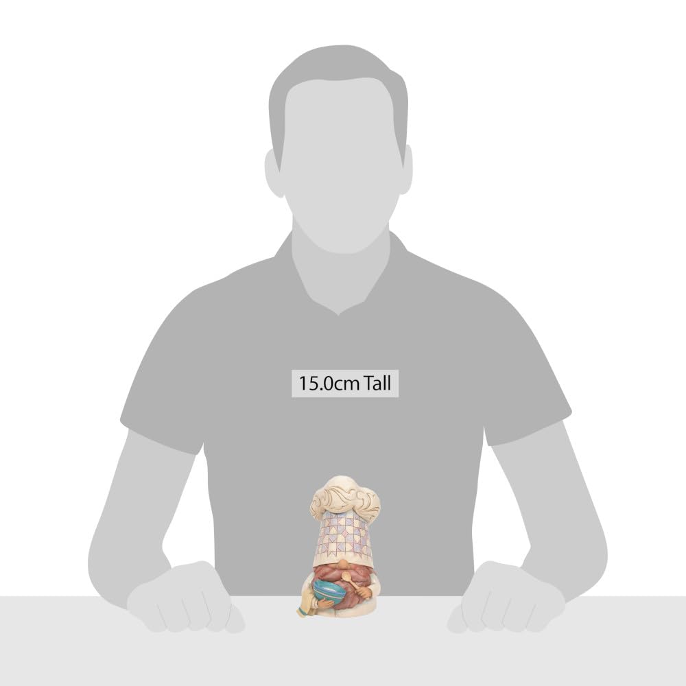 Enesco Jim Shore JS HWC Fig Chef Gnome, Figurine, 6in H