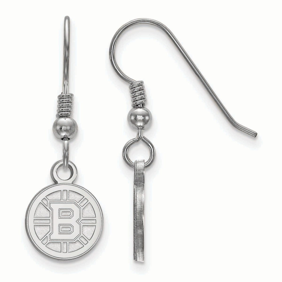 Women's Boston Bruins Sterling Silver XS Dangle Earrings