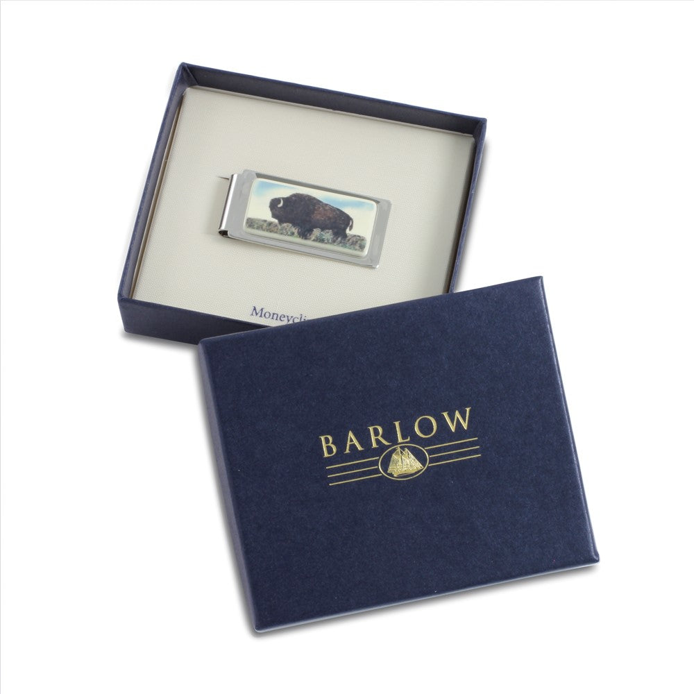 Barlow Designs Color Buffalo Hinged Money Clip