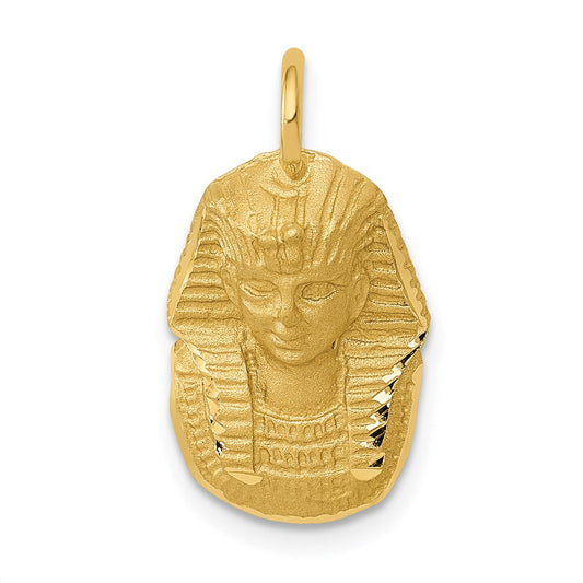 14k Satin D/C King Tut Charm