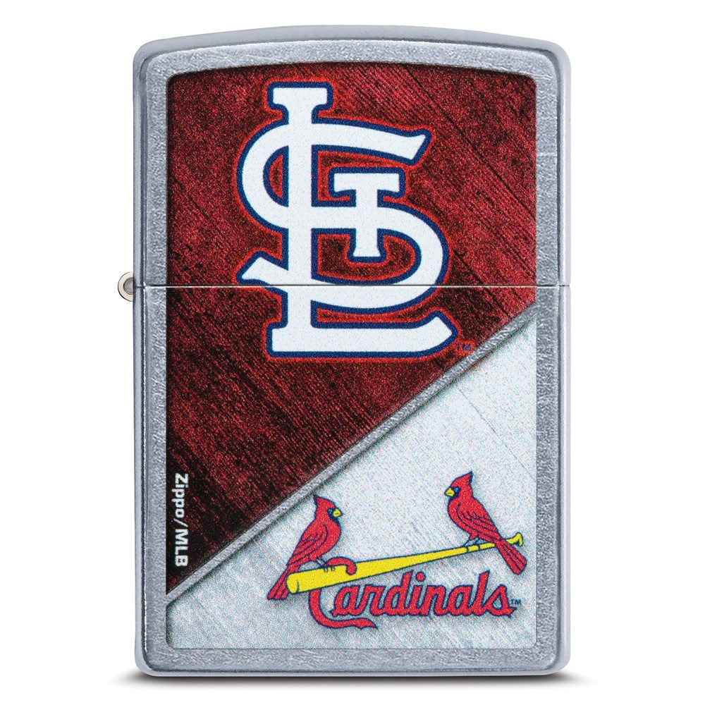 Zippo Street Chrome St Louis Cardinals Color Image MLB Lighter