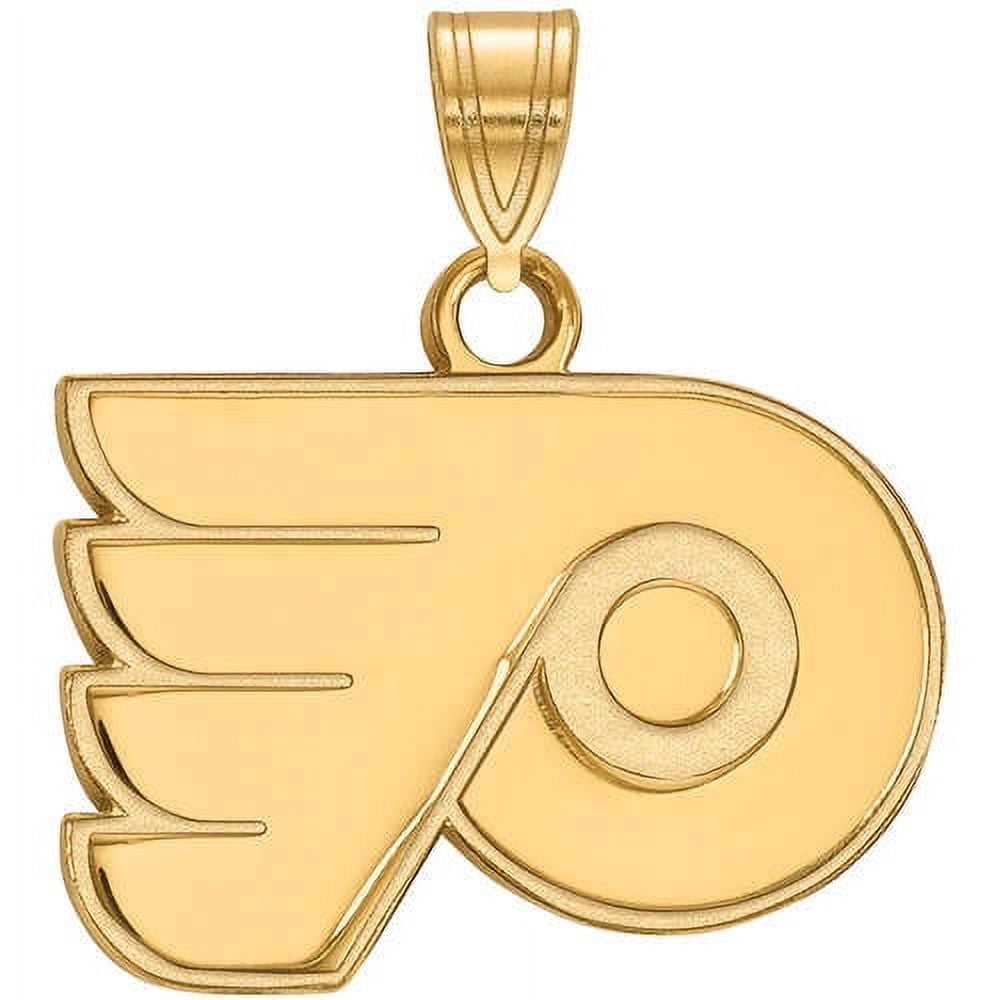 LogoArt 10K Yellow Gold NHL LogoArt Philadelphia Flyers Small Pendant