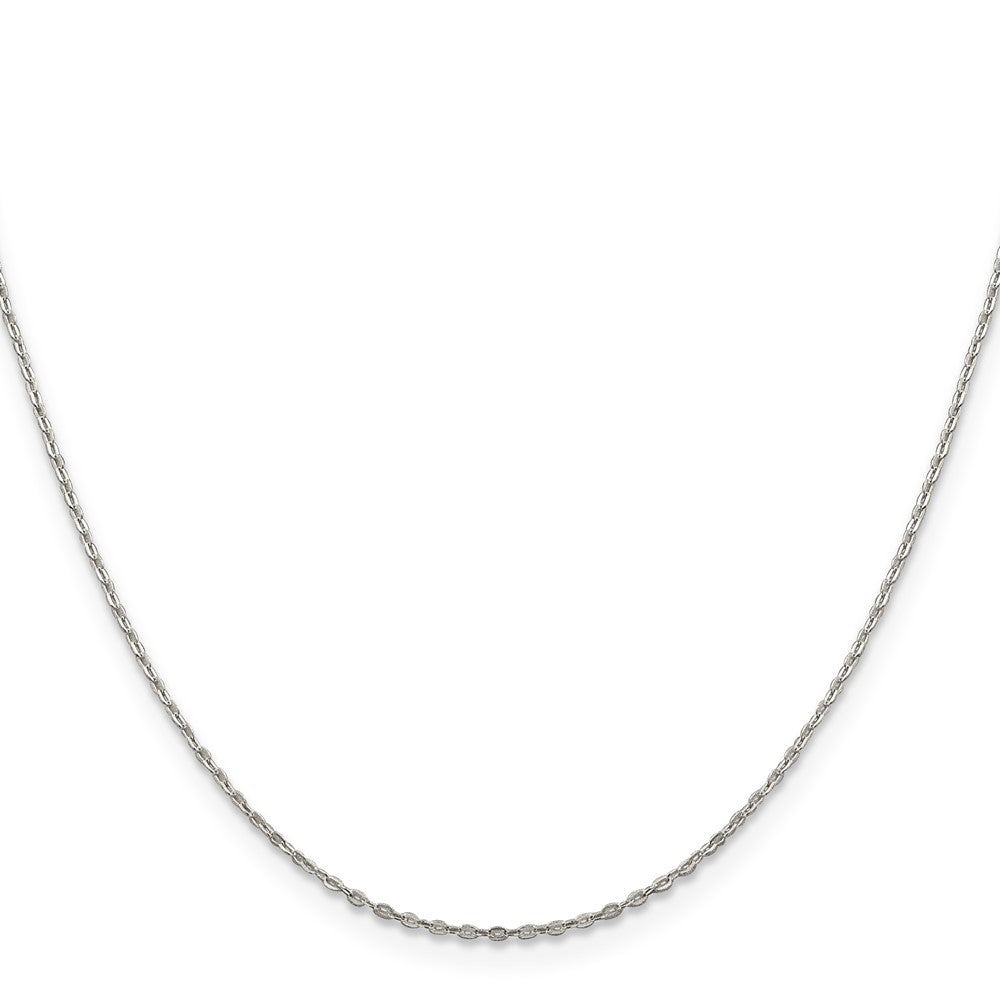 Sterling Silver .5mm Flat Link Cable Chain 16 Inches