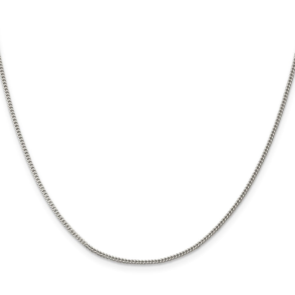 Sterling Silver 1.5mm Curb Chain 20 Inches