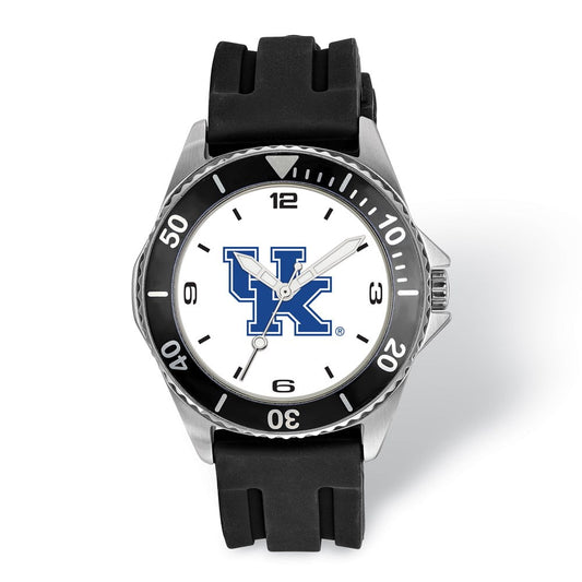 LogoArt University of Kentucky Collegiate Gents Silicone Strap Quartz Watch QUK169