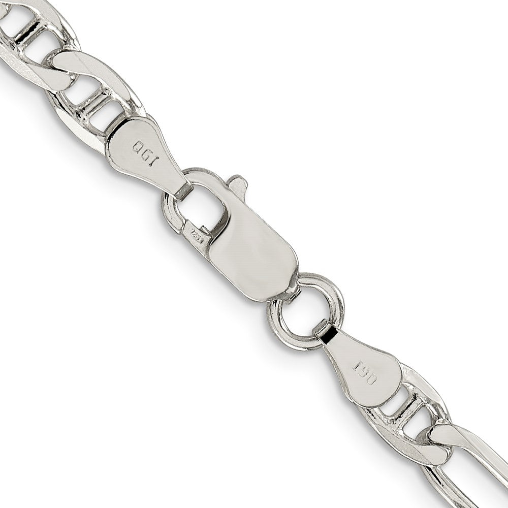 Sterling Silver 5.5mm Figaro Anchor Chain 18 Inches