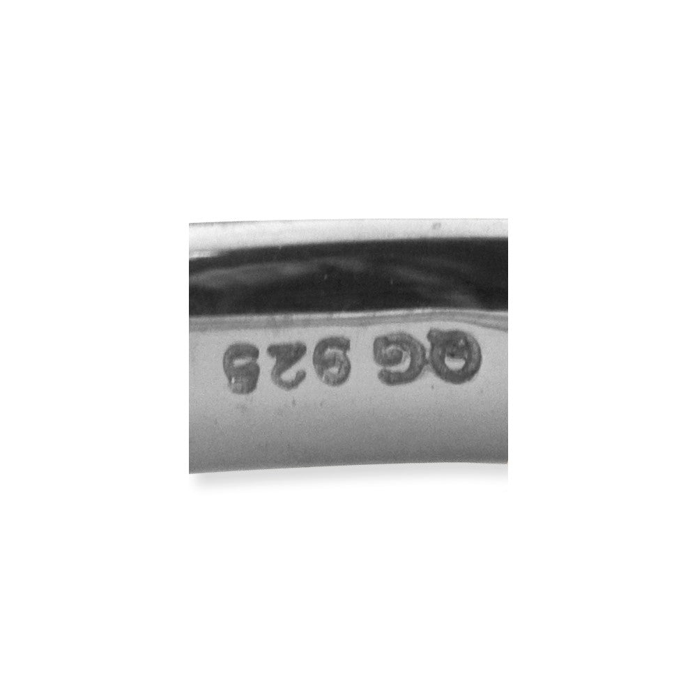 Sterling Silver Stackable Expressions Rhodium Satin Ring