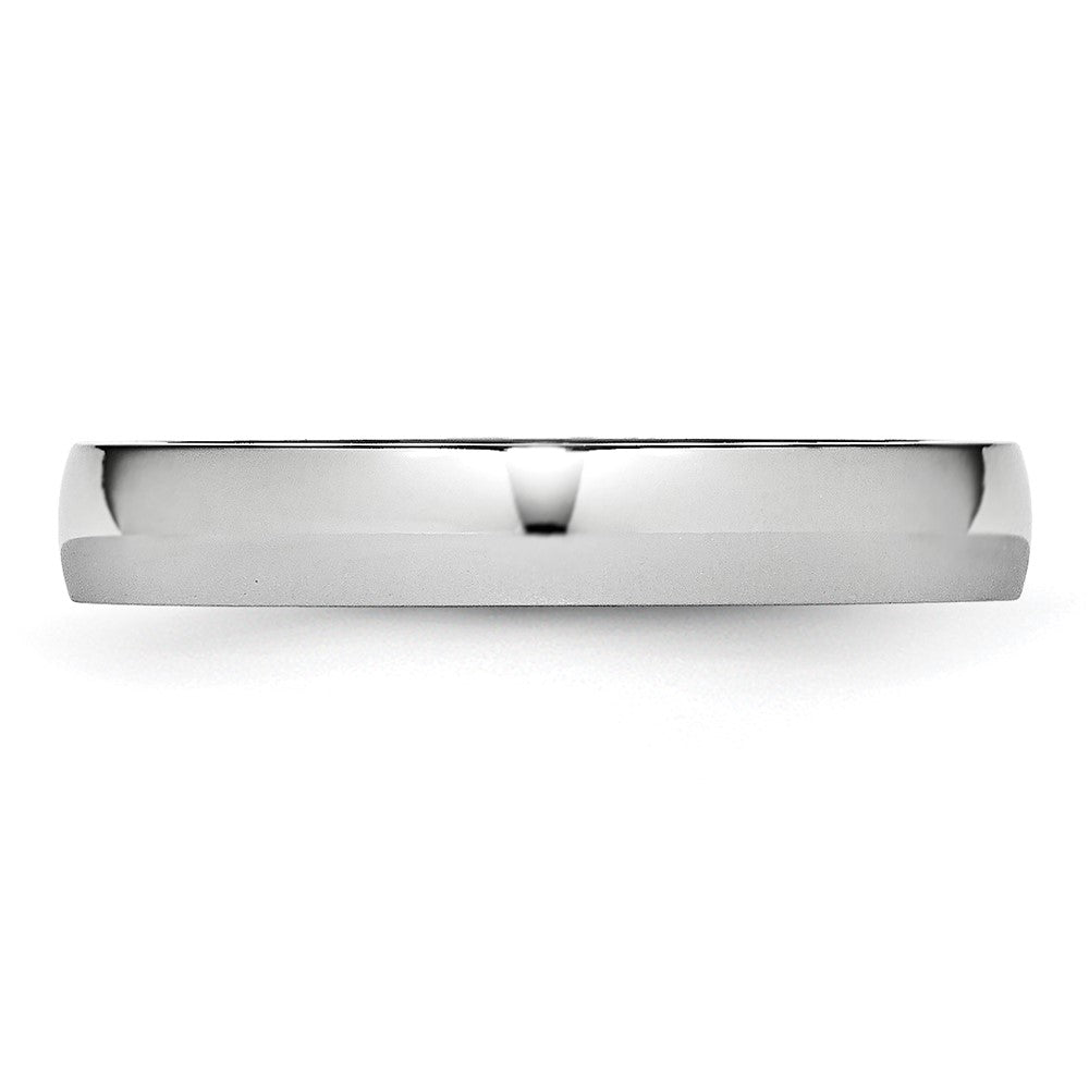 Cobalt Polished 4mm Half Round Band Size - 8.5