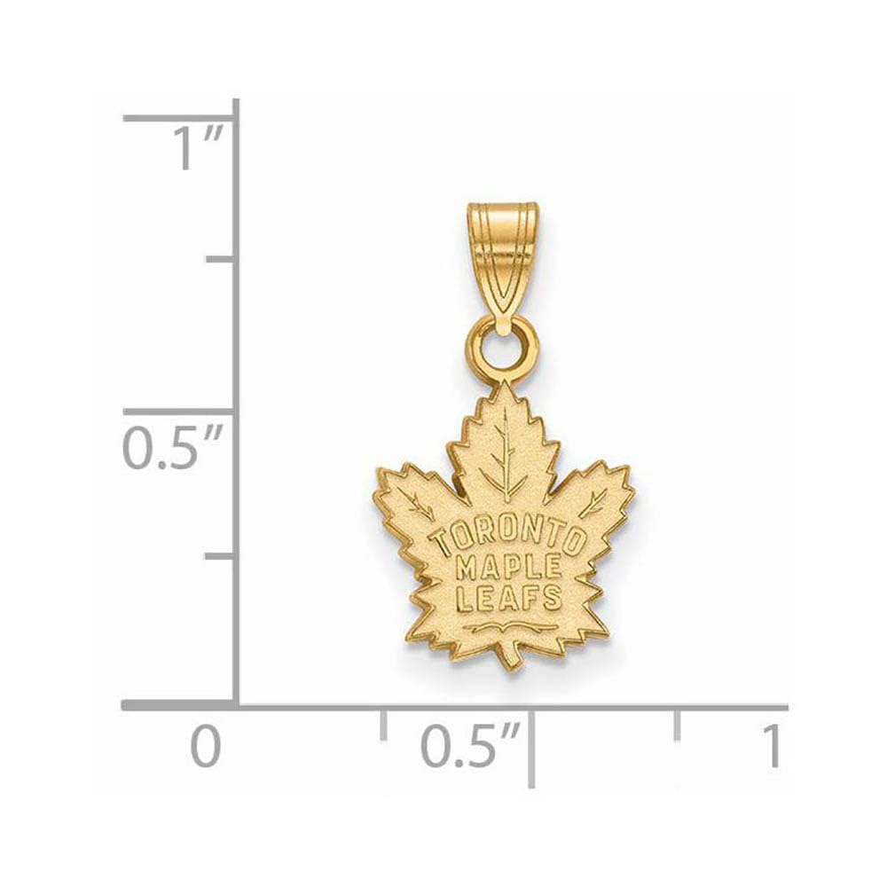 LogoArt 10K Yellow Gold NHL LogoArt Toronto Maple Leafs Small Pendant