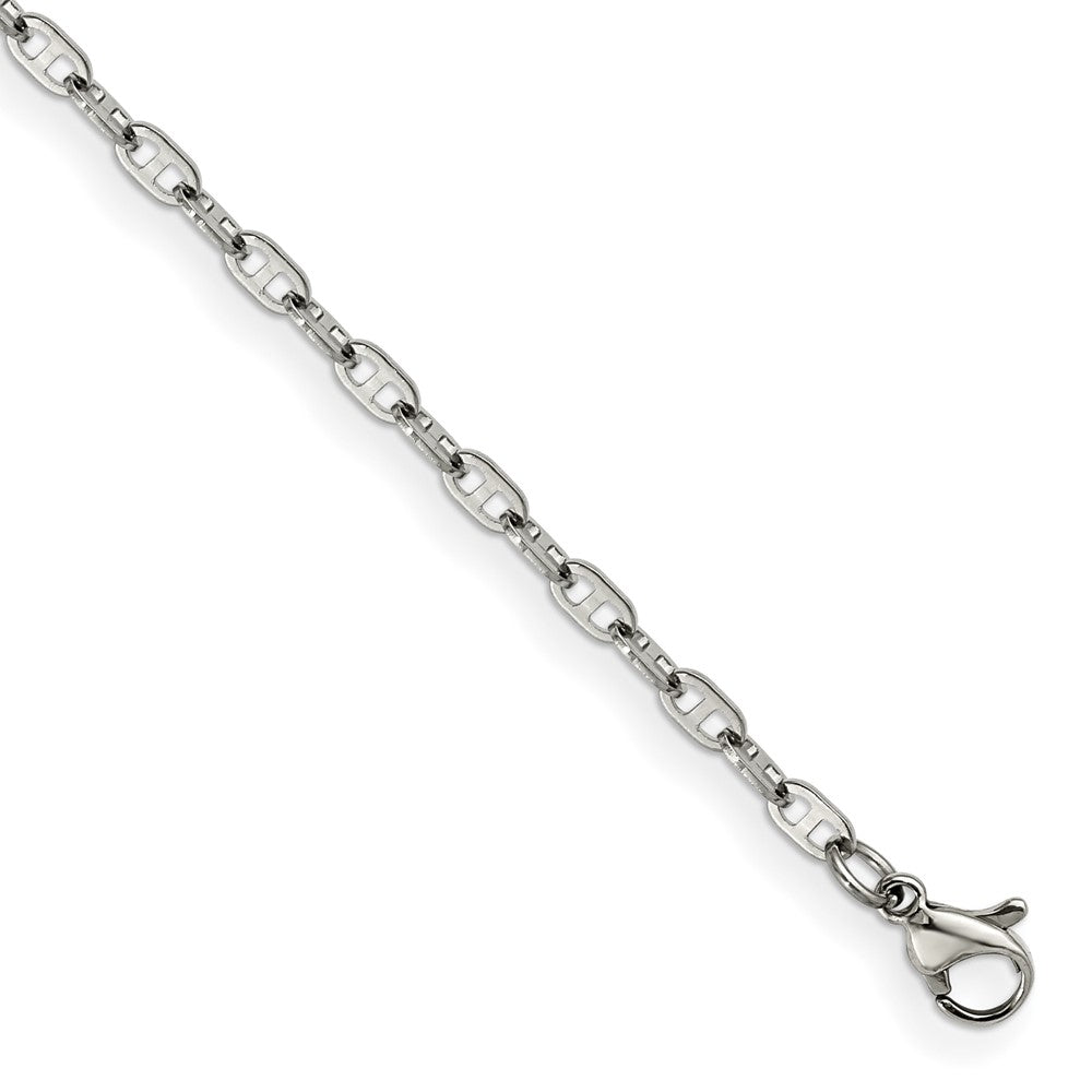Stainless Steel Polished 2.75mm 7.5in Anchor Chain 7.25 inches