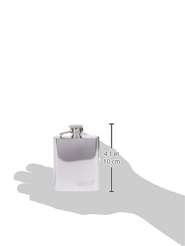 Zippo Flask Stainless Steel with Zippo Logo 3 oz Capacity