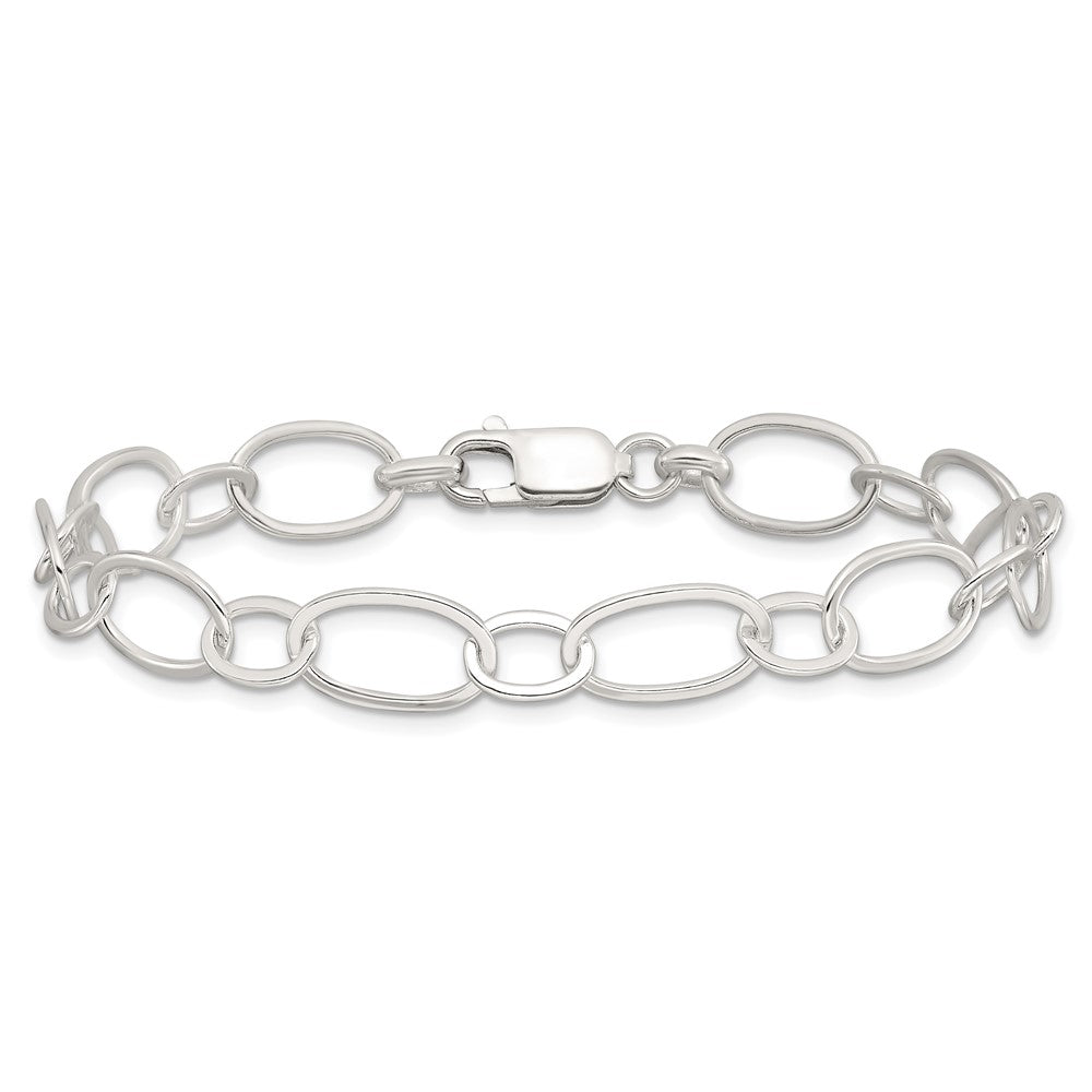 Sterling Silver 7.5inch Fancy Link Bracelet 7.5 inches