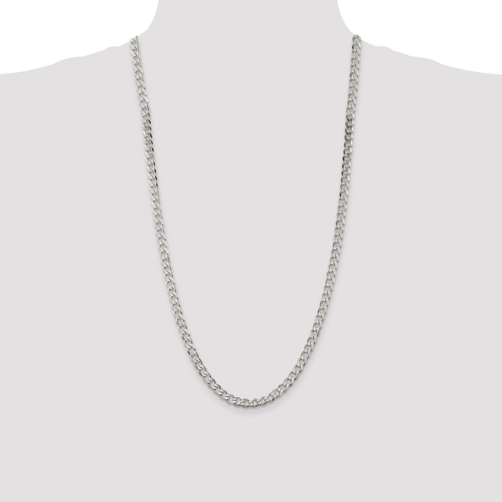Sterling Silver 5.7mm Curb Chain 28 Inches