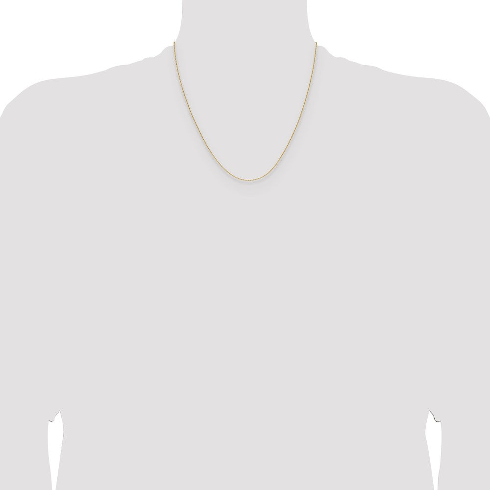 14K 1mm D/C Oval Link Chain