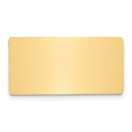 11/16 x 1 11/32 Polished Brass Plates-Set of 6