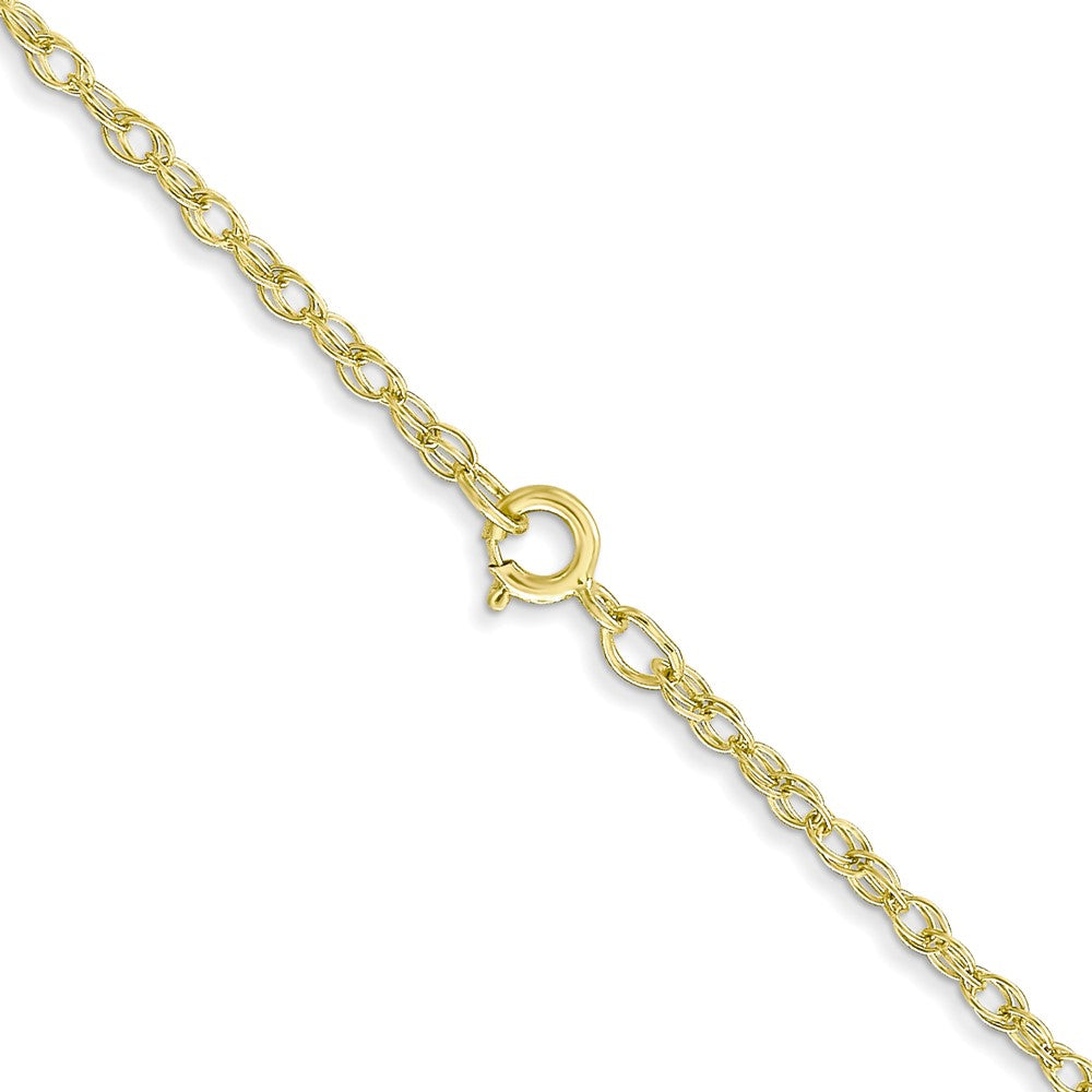 14K 20 inch Carded 1.35mm Cable Rope with Spring Ring Clasp Chain
