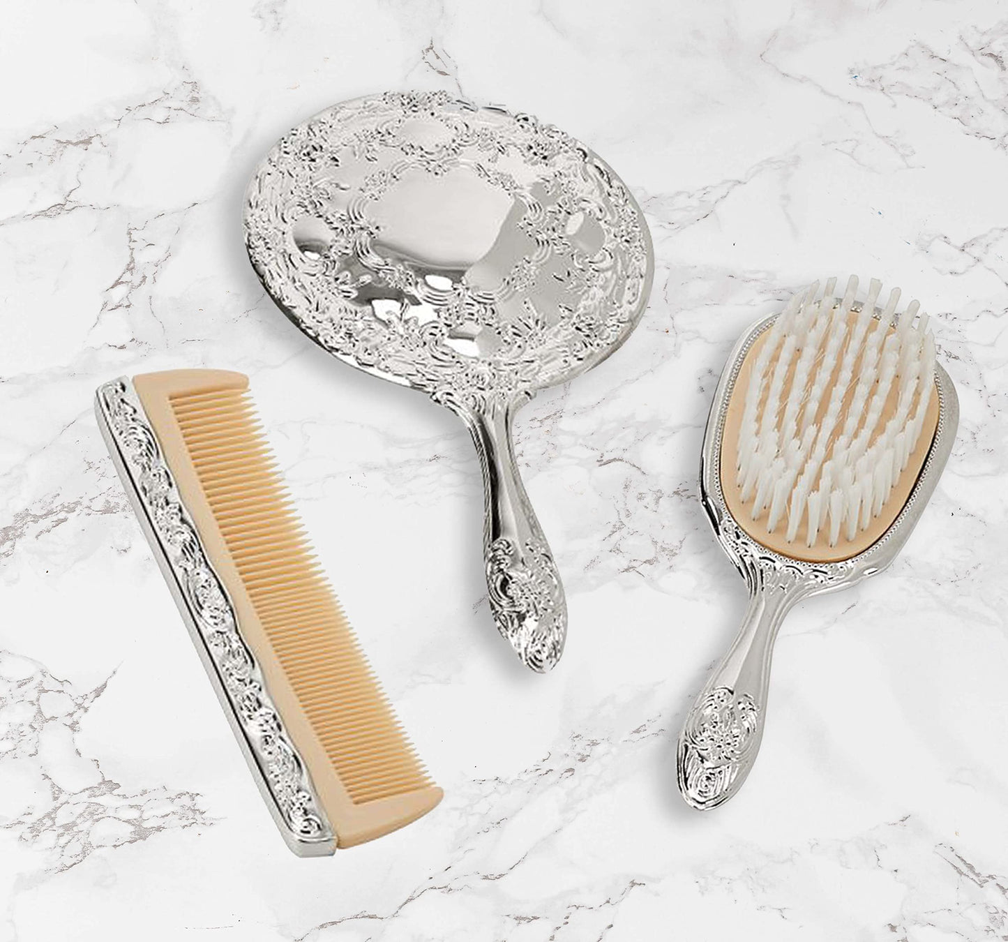 3-Pc Brush Set in Nickel