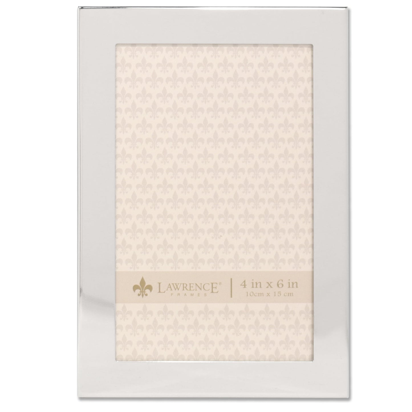 Lawrence Frames 4x6 Flat Silver Metal Picture Frame