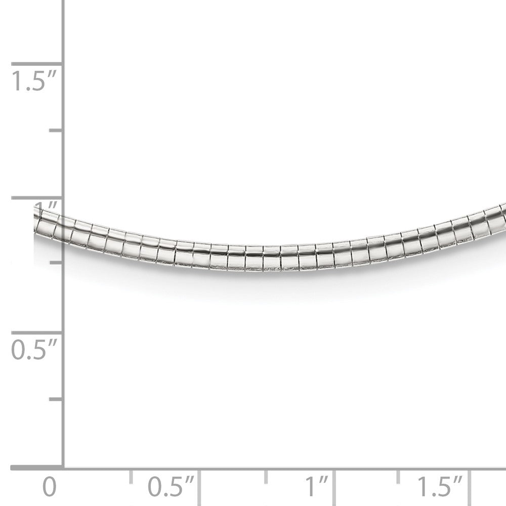 Sterling Silver 2mm w/2 in Ext Cubetto Chain 16 Inches