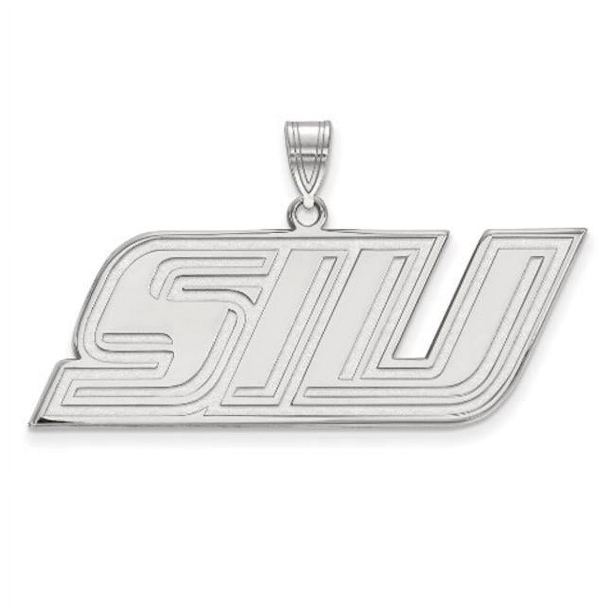 LogoArt Sterling Silver Southern Illinois University Medium Pendant Necklace