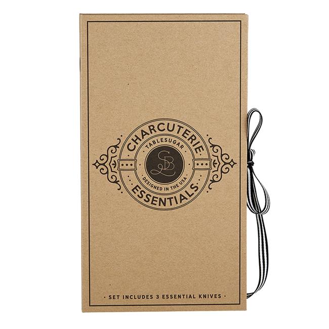 Creative Brands G2800 9 in. Charcuterie Essentials Cardboard Book Set