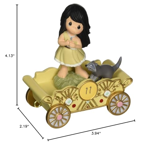 Disney Birthday Parade Listen To Your Heart, Precious Moments Disney Birthday Princess Parade Figurine, Age 11, Count 1