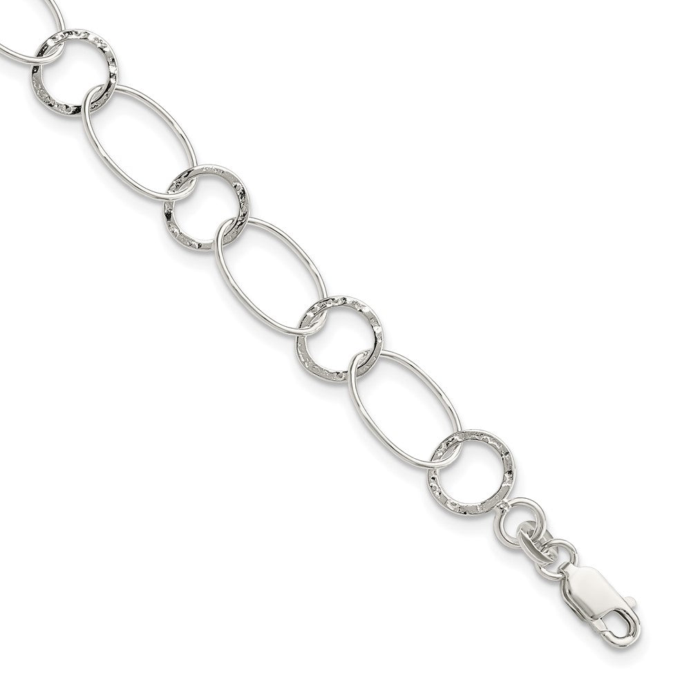 Sterling Silver Fancy Bracelet 7.5 inches