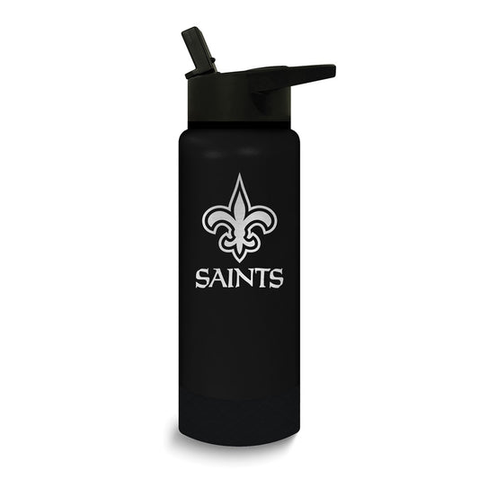 NFL New Orleans Saints Stainless Steel Silicone Grip 24 oz. Water Bottle
