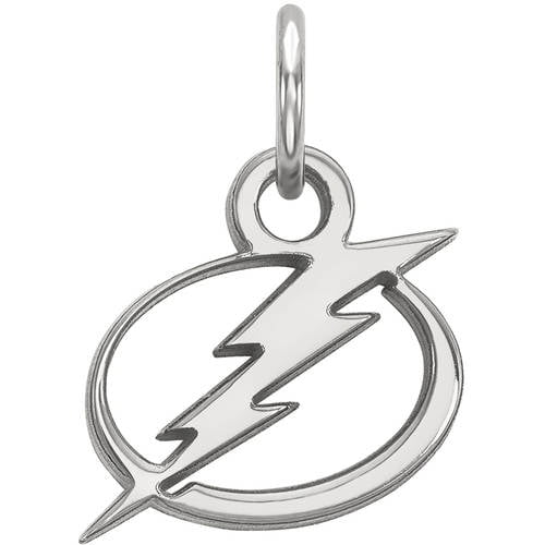 LogoArt 14K White Gold NHL LogoArt Tampa Bay Lightning XS Pendant