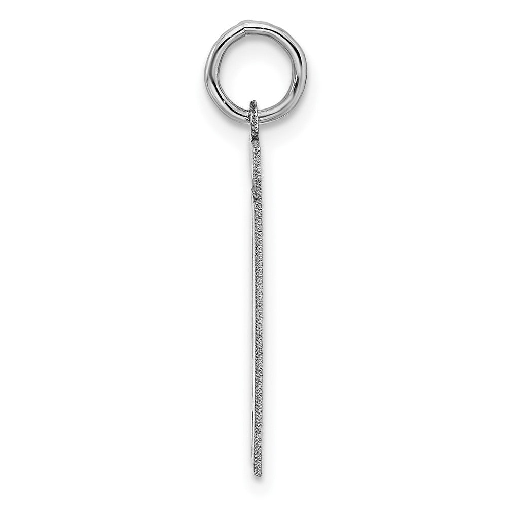 Sterling/Silver Rhodium-plated Polished Number 41 Charm