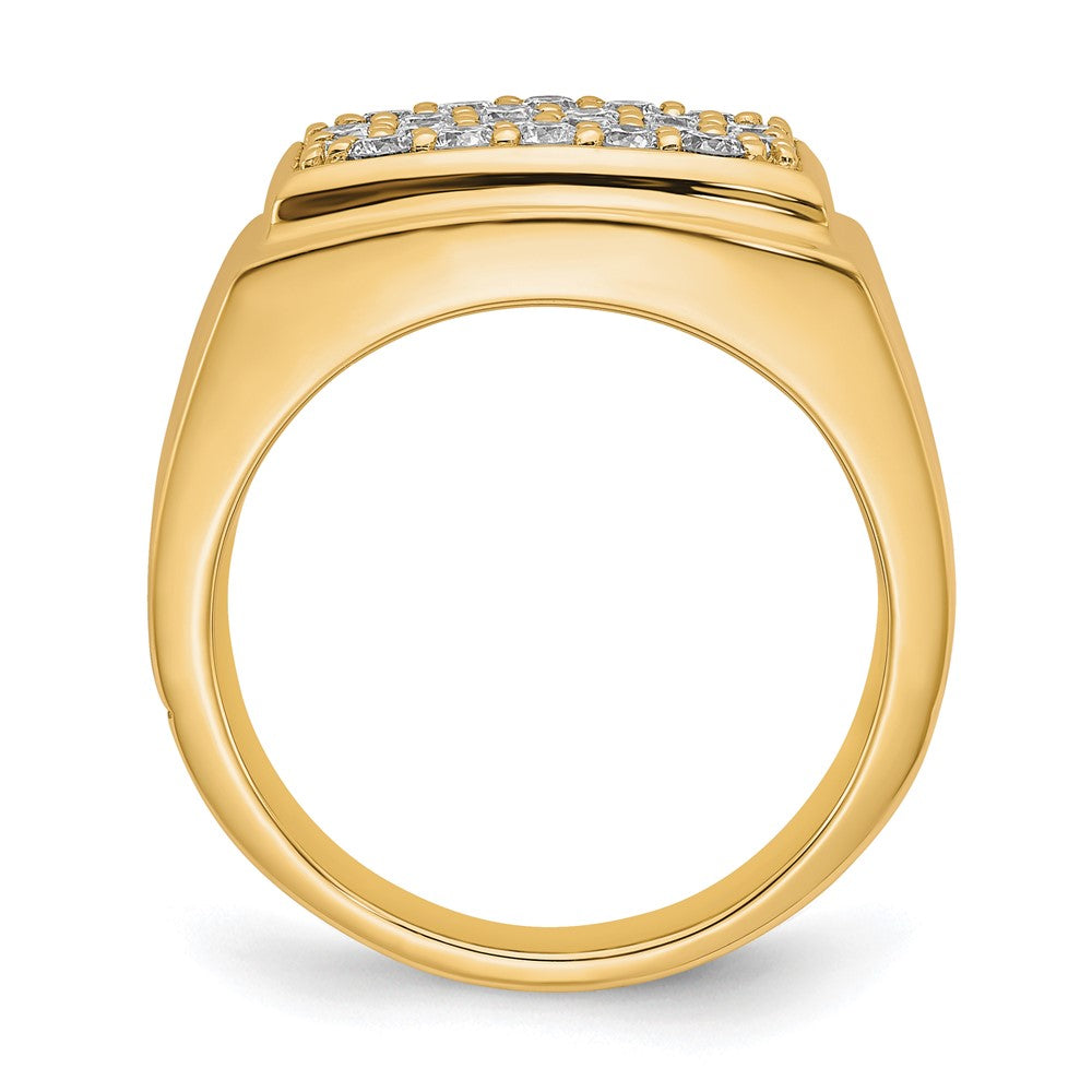 IBGoodman 10k 1 carat Lab Grown Diamond VS/SI+ G+ Cluster Men's Ring