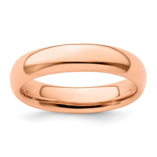 Sterling Silver Stackable Expressions Pink-plated Polished Ring Size -7