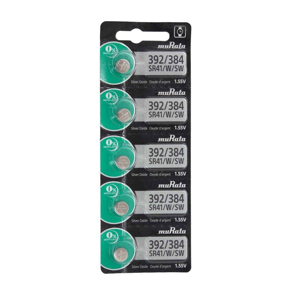 Pkg/5 Type 392/384 MuRata Watch Battery Tear Strip QSWB392